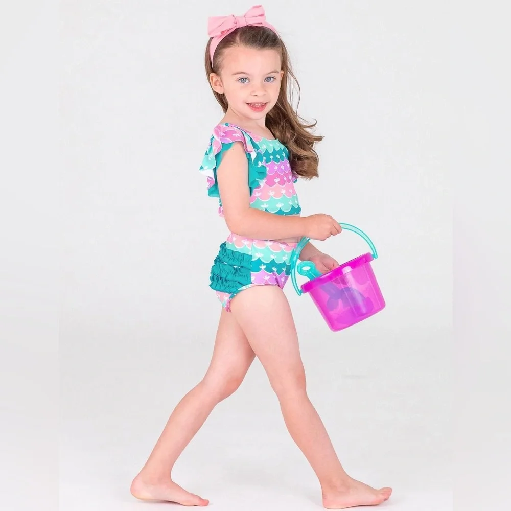 Ruffle Butts Mermaid Butterfly Tankini 12-18 Months